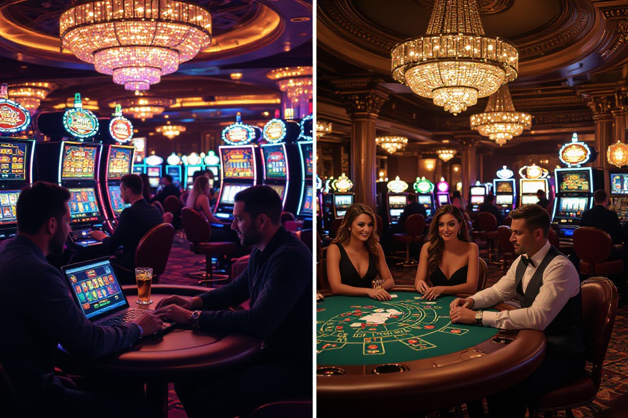 Online casino vs. fysiek casino: Vooren nadelen voor Belgische spelers